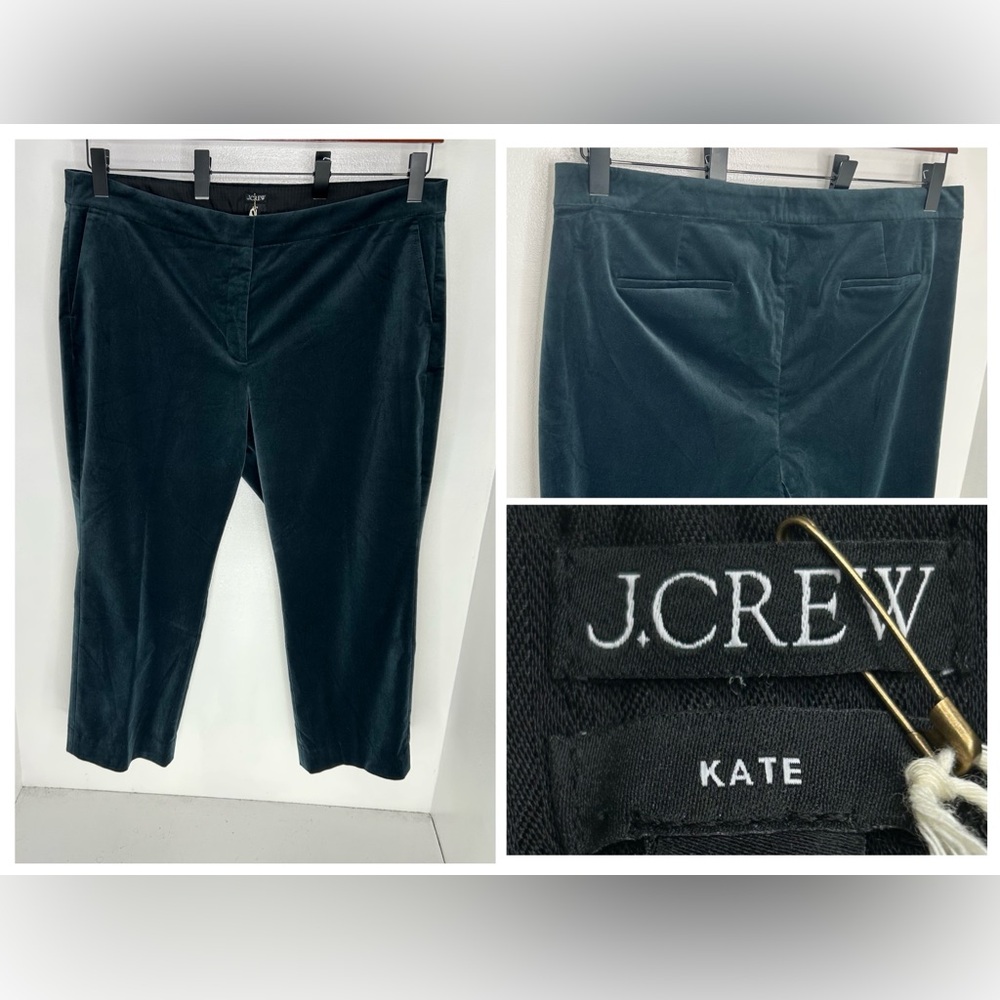 J. Crew NWT Kate Velvet Pants Women’s Size 20 Straight Leg Holiday Christmas